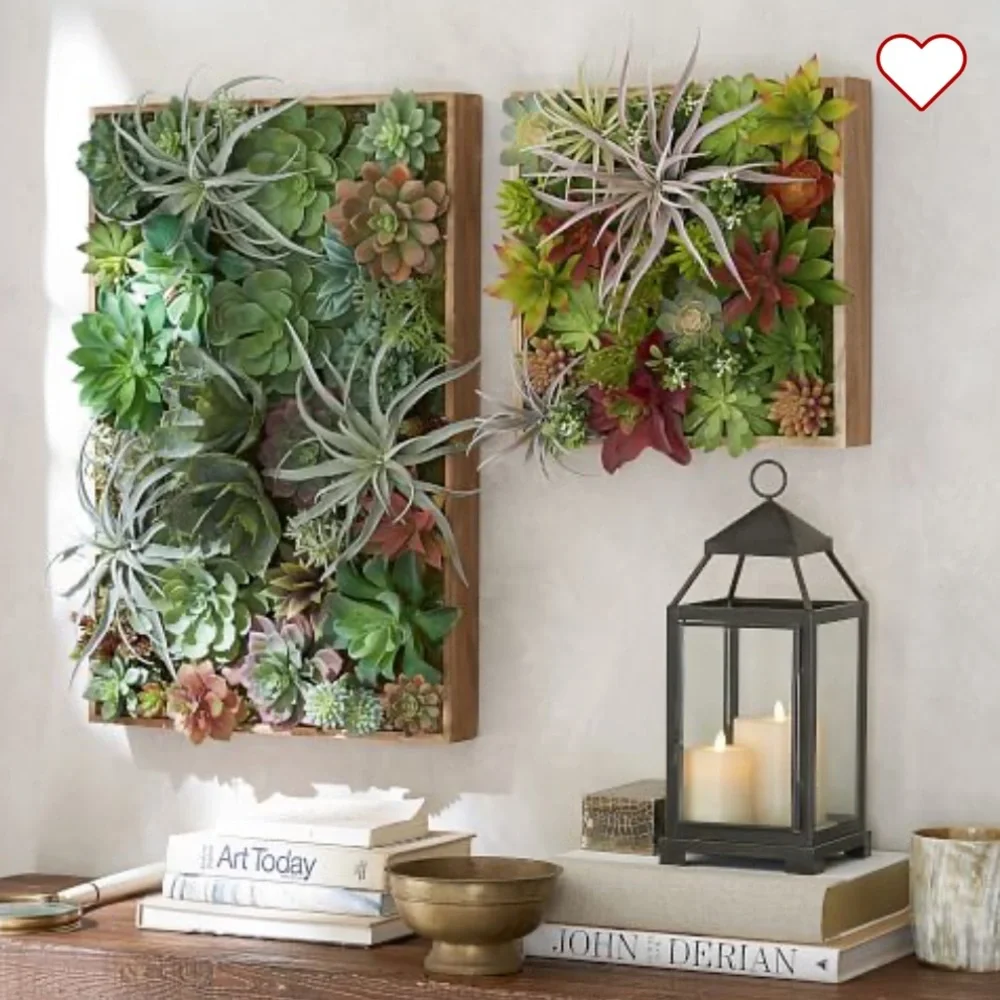 Pottery Barn Faux Succulent Wall Art Large - Picture 2 of 10